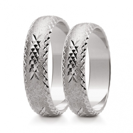 Obrączki z białego złota - 019-ST(W)