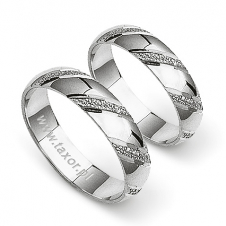 Obrączki z białego złota Stelmach - 021-ST(W)