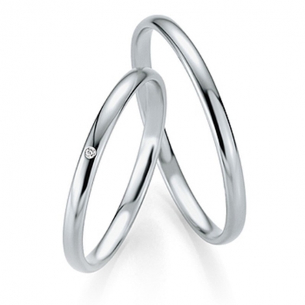 Obrączki platynowe Breuning - 4303 (600) Basic Slim