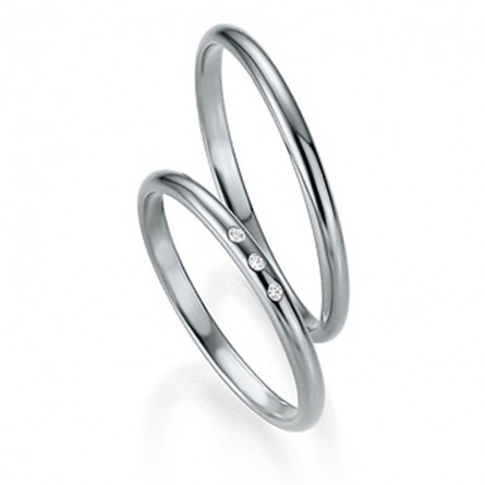 Obrączki platynowe Breuning - 4305 (600) Basic Slim