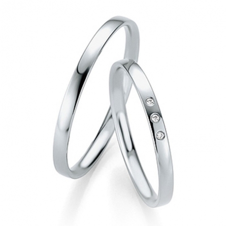 Obrączki platynowe Breuning - 4307 (600) Basic Slim