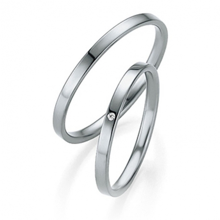 Obrączki platynowe Breuning - 4309 (600) Basic Slim