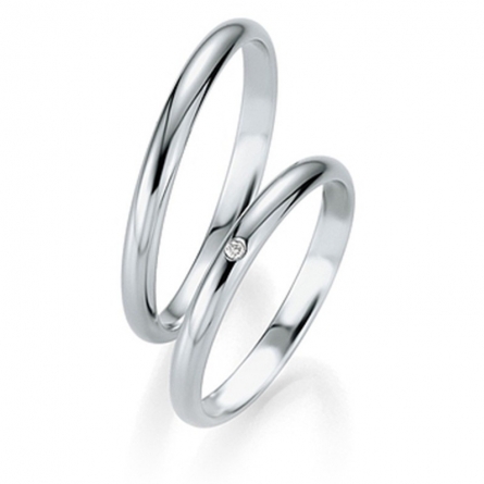 Obrączki platynowe Breuning - 4311 (950) Basic Slim