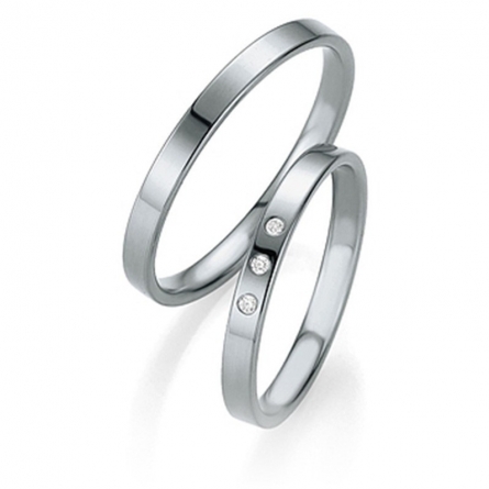 Obrączki platynowe Breuning - 4313 (950) Basic Slim