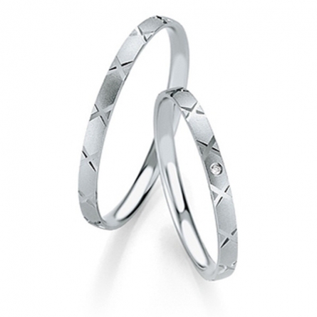 Obrączki platynowe Breuning - 4317 (600) Basic Slim