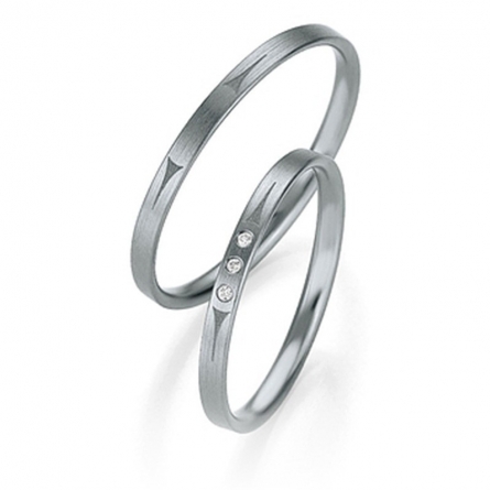 Obrączki platynowe Breuning - 4319 (600) Basic Slim