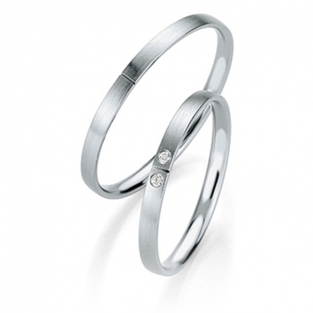 Obrączki platynowe Breuning - 4329 (950) Basic Slim