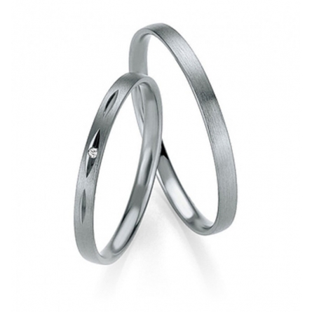 Obrączki platynowe Breuning - 4331 (600) Basic Slim