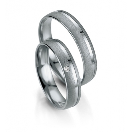 Obrączki platynowe Breuning - 7003 (950) Smart Line