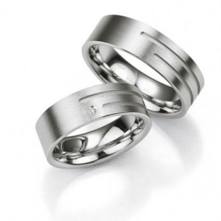 Obrączki srebrne Breuning platynowane - 48/08003-4