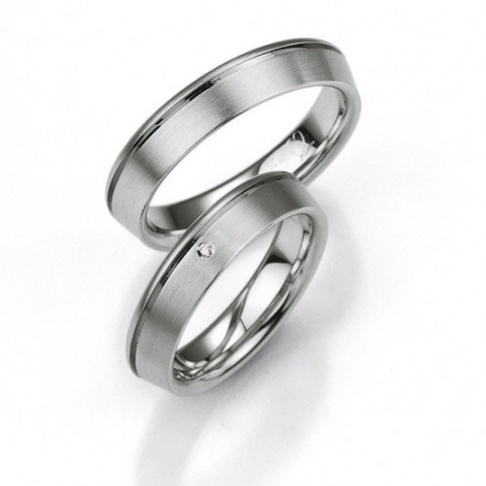 Obrączki srebrne Breuning platynowane - 48/08005-6