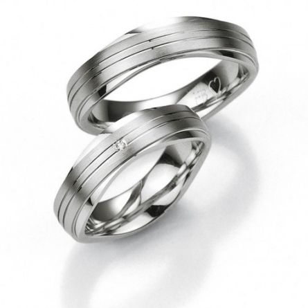 Obrączki srebrne Breuning platynowane - 48/08013-14