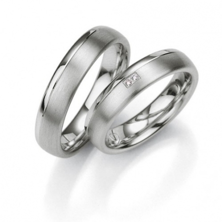 Obrączki srebrne Breuning platynowane - 48/08021-22