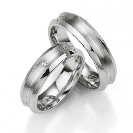 Obrączki srebrne Breuning platynowane - 48/08023-24