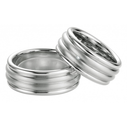 Obrączki srebrne Breuning platynowane - 48/08037-38