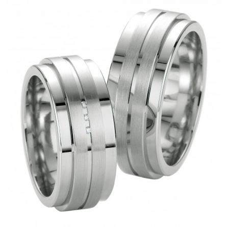 Obrączki srebrne Breuning platynowane - 48/08039-40