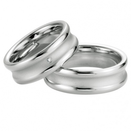 Obrączki srebrne platynowane galwanicznie Breuning - 48/08041-42