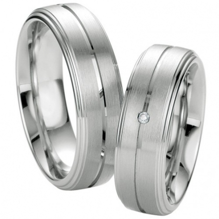 Obrączki srebrne platynowane Breuning - 48/08045-46