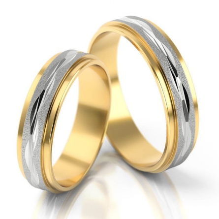 Obrączki dwukolorowe Stelmach - 123-ST