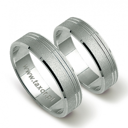 Obrączki z białego złota Stelmach - 127-ST(W)