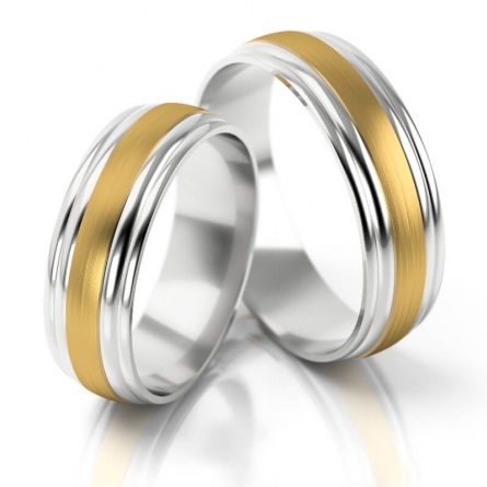 Obrączki dwukolorowe Stelmach - 135-ST