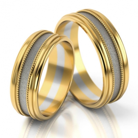 Obrączki dwukolorowe Stelmach - 142-ST