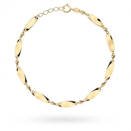 Bransoletka ze skręconymi blaszkami i kuleczkami - 2-17-B10799-2