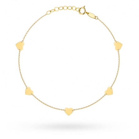Bransoletka z sercami - 2-40-B10992-2