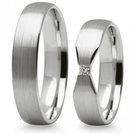 Obrączki z białego złota Stelmach - 263-ST(W)