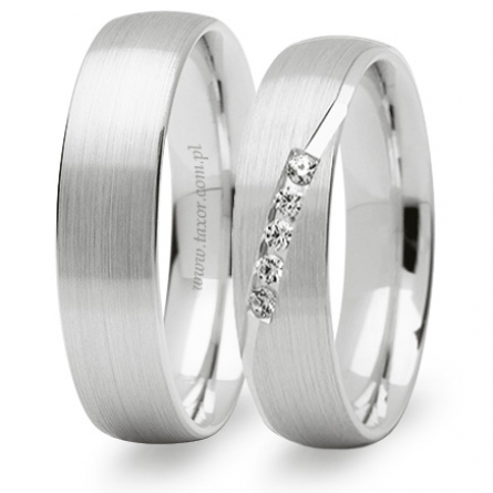 Obrączki z białego złota Stelmach - 269-ST(W)