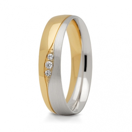 Dwukolorowe obrączki Stelmach - 275-ST