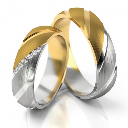 Obrączki dwukolorowe Stelmach - 280-ST