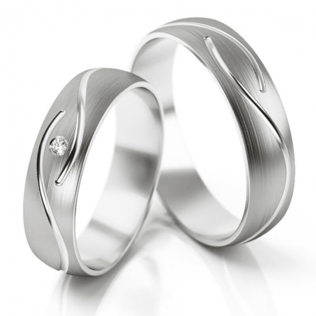 Obrączki z białego złota Stelmach - 281-ST(W)