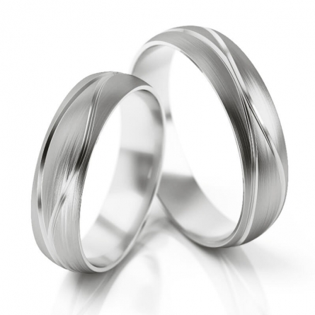 Obrączki z białego złota Stelmach - 282-ST(W)