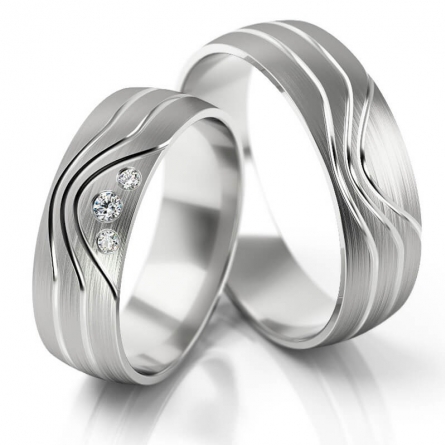 Obrączki z białego złota Stelmach - 291-ST(W)