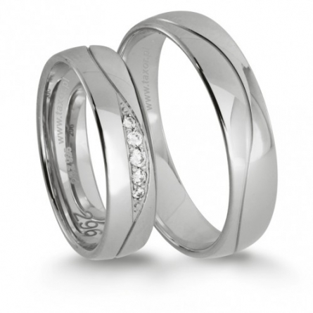Obrączki z białego złota Stelmach - 296-ST(W)