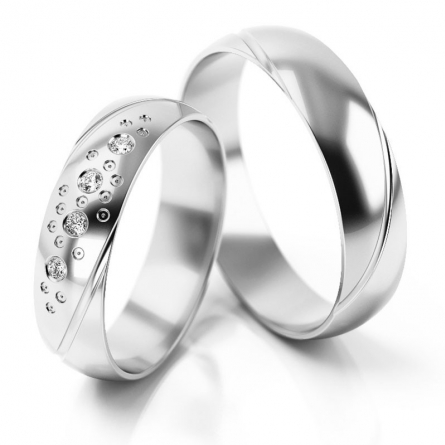 Obrączki ślubne Stelmach - 304-ST(W)