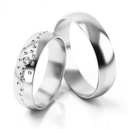 Obrączki ślubne Stelmach - 306-ST(W)