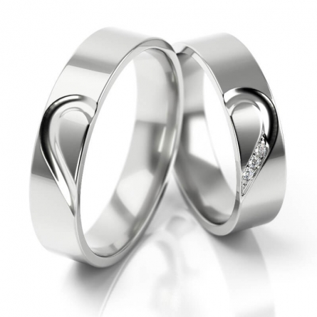 Obrączki z białego złota - 309-ST(W)