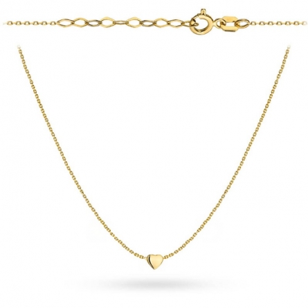 Naszyjnik z wypukłym serduszkiem - 3-17-N10632-2