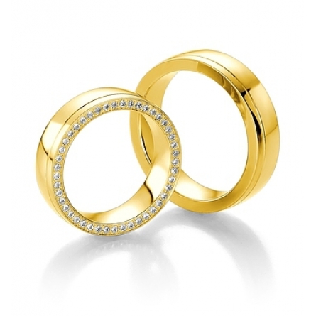 Obrączki złote BREUNING - 5217(Y) DESIGN