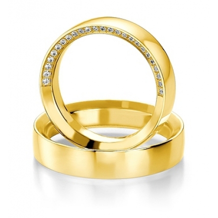 Obrączki złote BREUNING - 5221(Y) DESIGN