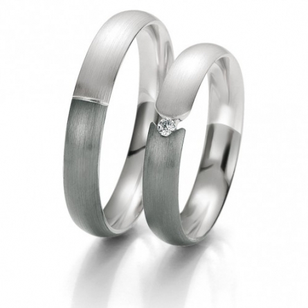 Obrączki ślubne Breuning – Black and White - 6109 B&W