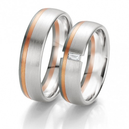 Obrączki ślubne Breuning – Black and White - 6113 B&W