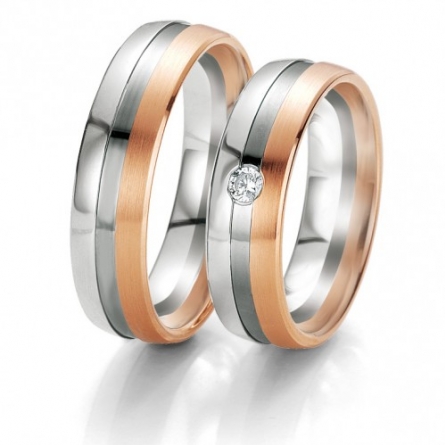 Obrączki ślubne Breuning – Black and White - 6115 B&W