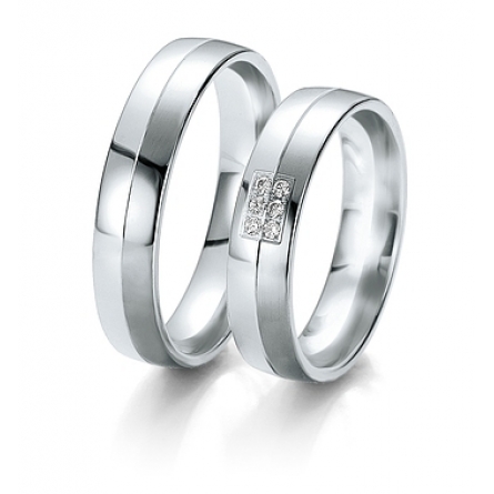 Obrączki ślubne Breuning – Black and White - 6119 B&W