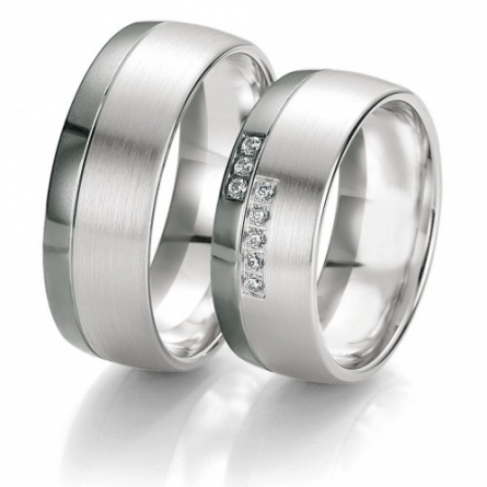 Obrączki ślubne Breuning – Black and White - 6123 B&W