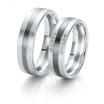 Obrączki ślubne Breuning – Black and White - 6139 B&W