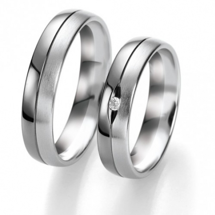 Obrączki ślubne Breuning – Black and White - 6303 B&W