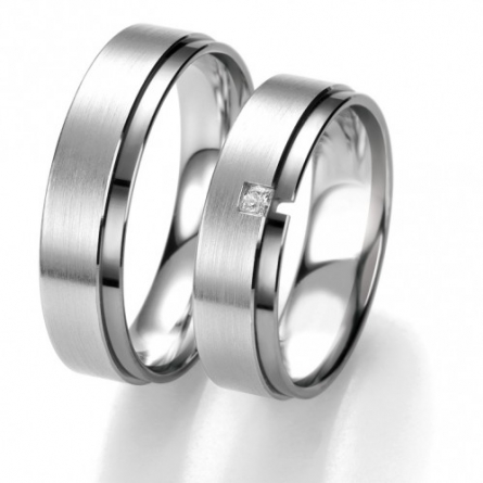 Obrączki ślubne Breuning – Black and White - 6309 B&W